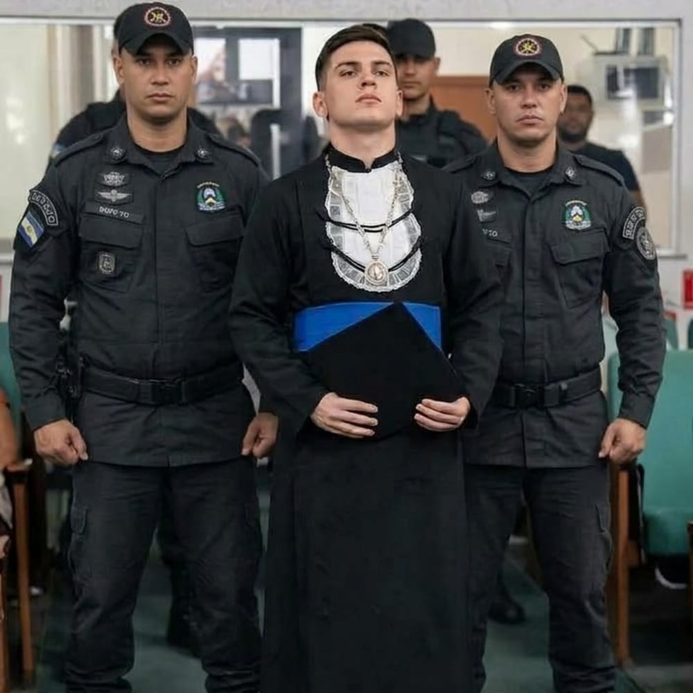 EnsedeCiencia's tweet photo. Perdió a su papá a los 13 años. Cuatro años después, el día de su graduación, sus compañeros del BOPE de Tocantins aparecieron para representarlo. Marcos Manduca Filho rompió en llanto al verlos y terminó abrazado por los policías que fueron a acompañarlo en uno de los días más importantes de su vida.

📍Porto Nacional, Brasil | Diciembre de 2023