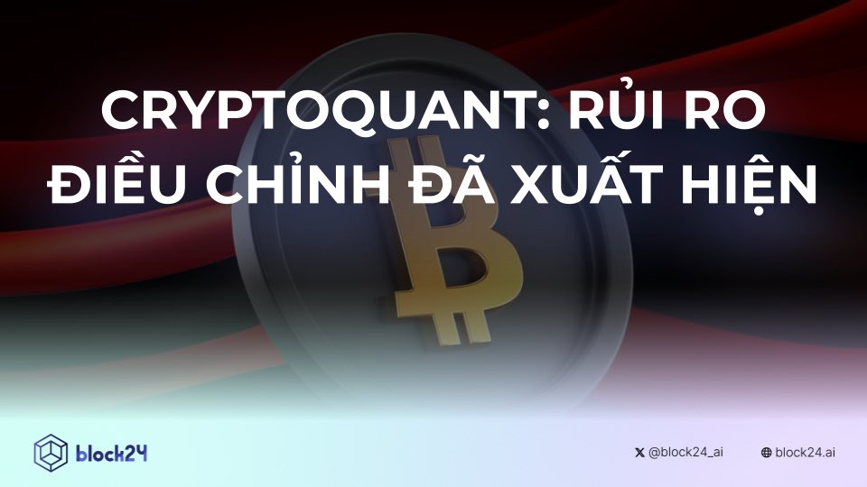TCVNcommunity's tweet photo. 📊 CryptoQuant nhận định: Rủi ro điều chỉnh trên thị trường đã xuất hiện

Công ty phân tích onchain CryptoQuant cho rằng, thị trường đã bắt đầu bullrun mới, nhưng trong ngắn hạn, đà tăng đang có dấu hiệu hụt hơi.

Vậy những dấu hiệu nào đáng báo động? Mức hỗ trợ nào đáng lưu ý?

➡️ Chi tiết tại: https://t.co/snV9uSbUfP