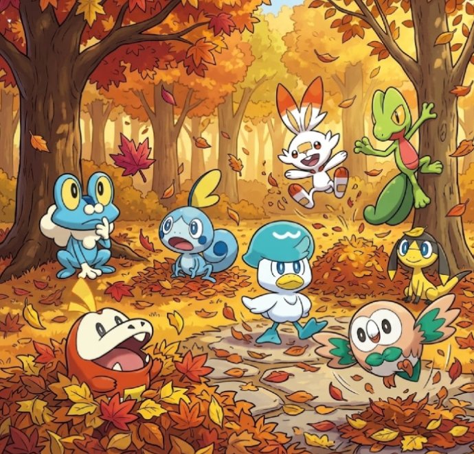 juan_2391's tweet photo. Juegan las hojas en el Otoño. 🫶🏻🦎💚🐸🩵🦎💛🦉💚🐰🧡🦎💟🩵🐊🧡🪿🤍🩵🍂🍁🌰✨💫🌟

#Pokémon #Treecko #キモリ #Froakie #ケロマツ #Helioptile #エリキテル #Rowlet #モクロー #Scorbunny #ヒバニー #Sobble #メッソン #Fuecoco #ホゲータ #Quaxly #クワッス https://t.co/R2OJGchPyk