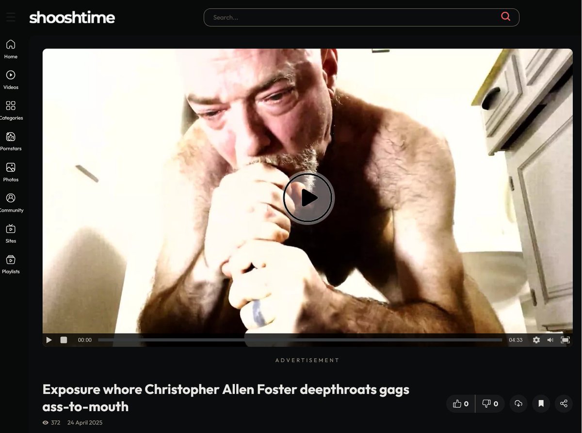21Mwb4's tweet photo. Exposure whore Christopher Allen Foster deepthroats gags ass-to-mouth https://t.co/usAzMUJXOo
#HomemadeGayPorn #DFWGay #DFWFag #GayAmateur #SoloGay #PublicUse #GayExposure #asstomouth https://t.co/l7MoSW1Ig3