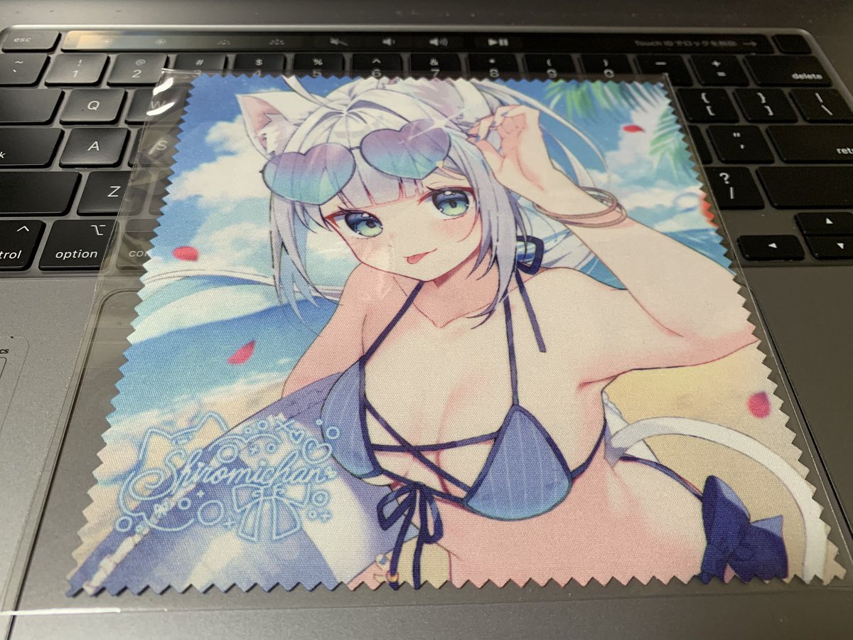 T_Miwachi's tweet photo. じゃんけん大会の景品で頂いた眼鏡拭き！
遅ればせながらの投稿ですみません。
こんな可愛いのでウチのボロ眼鏡を拭くなんて無理やで…。
#しろみちゃん https://t.co/ilRA9WkLu3