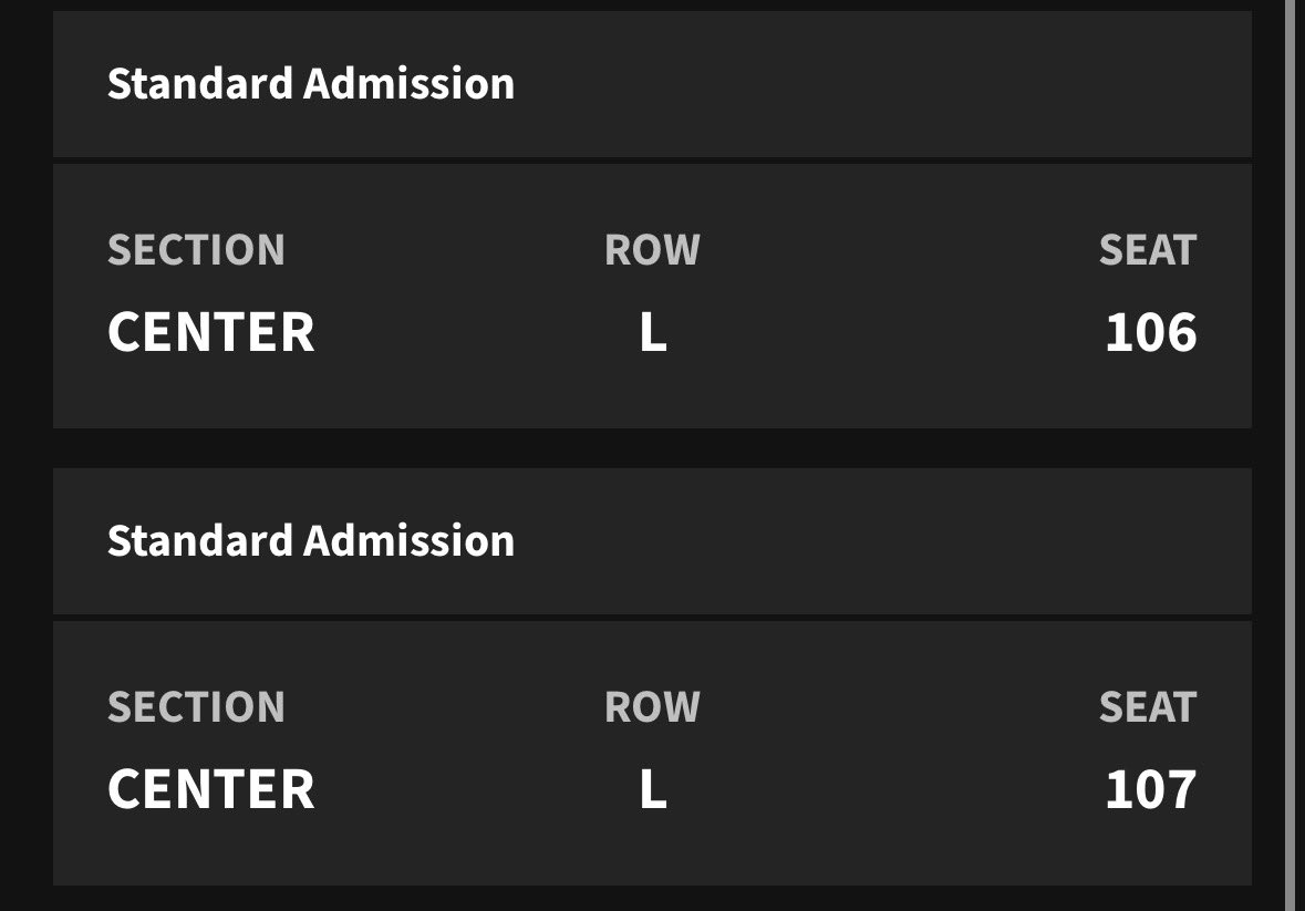 novaolsonn's tweet photo. SELLING TWO TICKETS to Behind the Scream in Bloomington, IL on Friday, October 23!!!! $150 OBO #BehindtheScream #ScreamMovie #Ticketmaster #BloomingtonIL https://t.co/eJ4hiDwRCy