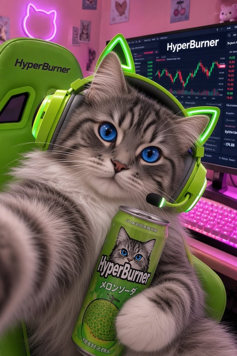 HyperBurner_Sol's tweet photo. We’re not chasing trends. We’re creating one. 🐱🔥 https://t.co/GANBgHJJlk