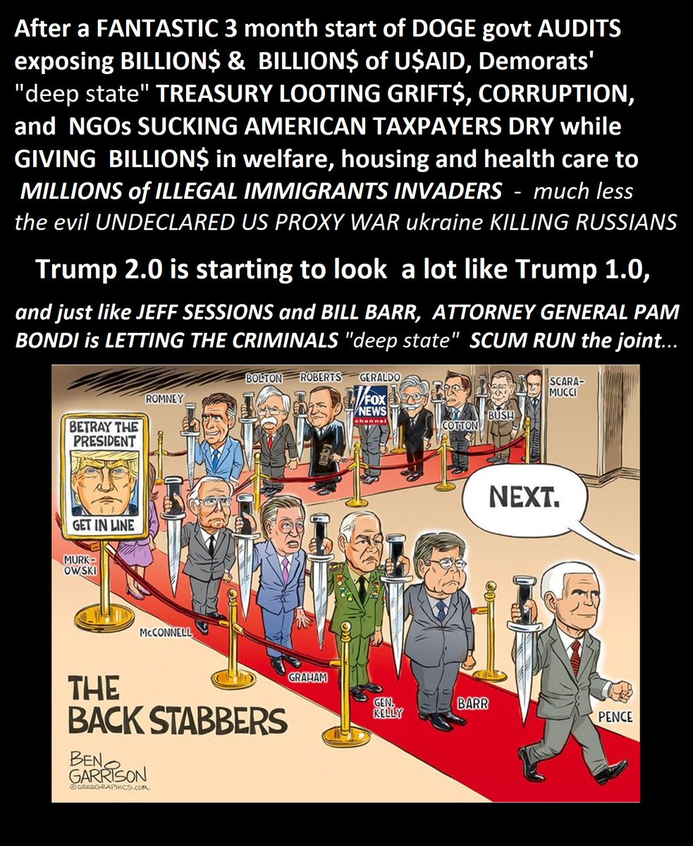 DarkMarkets's tweet photo. yes IDIOT "AIPAC's CHUMP" President Trump 1.0 let... 
he ALLOWED _both_ his attorneys general JEFF SESSION and BILL BARR to COMPLETELY Turn the U.S. "justice" Dept. in to a AIPAC NEO-CONs, zionist "GET TRUMP" and TRUMP SUPPORTERS  LYNCH-MOB...

operating along with  corrupt Demorat  activist, partisan judges in  "communist"   KANGAROO COURT   SHOW-TRIAL courtrooms...
 
 then in Trump 2.0 HE KISSES ALL THEIR ___es 
and HAND THE KEYS to the USA KINGDOM to them
by ATTACKING IRAN FOR THEM to start  the  IRAN WAR Feb 2026