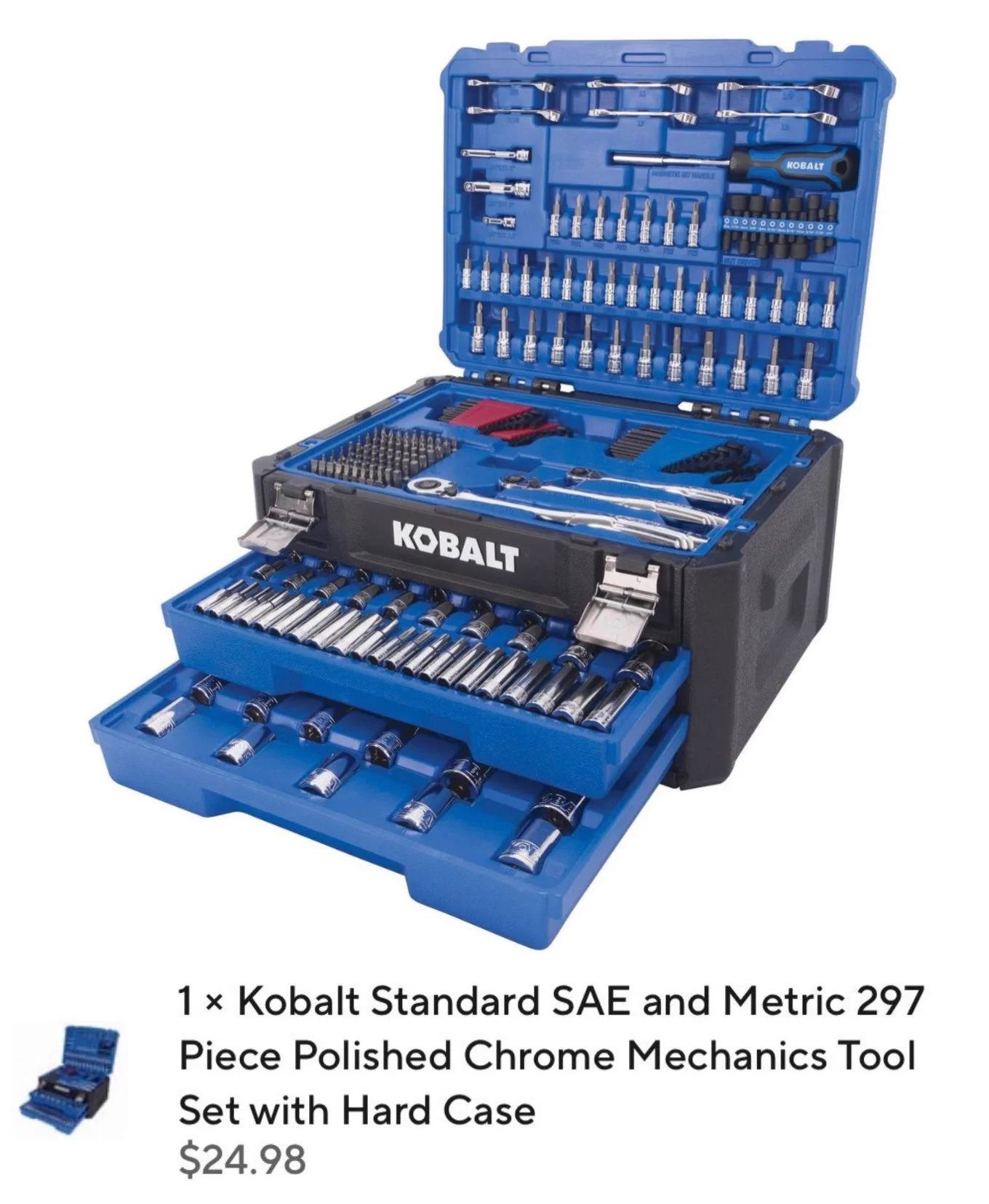 Glitched Deals on X: "$150 KOBALT TOOL SET GLITCHING FOR $24 297-pc ...