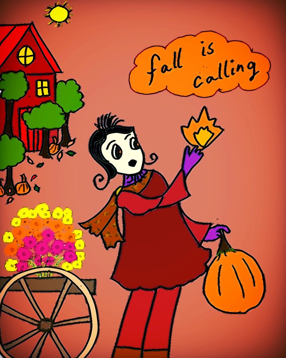 WiseDogJimmiArt's tweet photo. #fall #orange #colorsofnature #pumpkins #sweatertime #slowdown https://t.co/ZCxogF3NwR