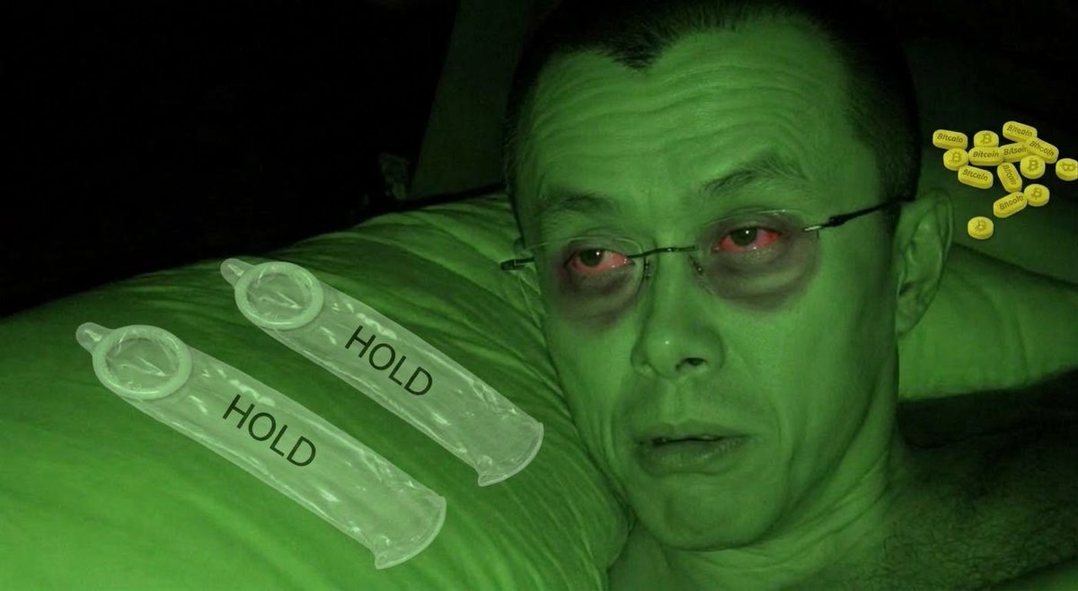 AnatomiCrypto's tweet photo. Hahahahahaha CZ meme @cz_binance @czbinanceprd Hold Hold Hold https://t.co/70kVfBFD0v