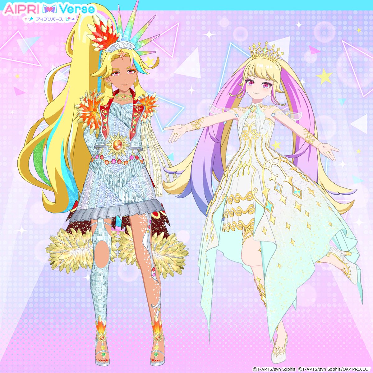 T_ARTS_PRETTY's tweet photo. 【プリねこ】
#アイプリバース おねがい4だん
本日10月1日（木）稼動❣✨

／
ワッチャプリマジ！から
「ジェニファー」「ひめめ」が初登場✨
＼

ワッチャプリマジ！の曲
「クリスタル・イリュージョン」が登場🎵

歴代プリティーシリーズの曲を選ぶと
歴代キャラクターたちがランダムでメンバーとして登場するニャ🎀

復刻コーデはプリティーコレクションガチャで
ゲットできるんだニャ🎁

くわしくはこちらをチェックするニャー✨
https://t.co/xT7ykcgpiA

#プリマジ #アイプリ