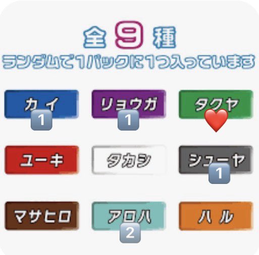 nd728_bt4's tweet photo. 超特急 ふじびじスクール 名札バッジ ペンライトアクセサリー 交換

【求】❤️（タクヤ）

【譲】🔢（カイ、リョウガ、シューヤ、アロハ）

郵送希望です。
(大阪市内、11/26手渡し可能)
お気軽にお声掛けください😊
＃超特急交換 https://t.co/HGCTyYBu9E