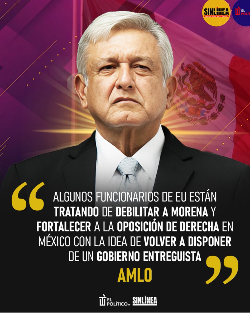 ZoR86911's tweet photo. @lopezobrador_ Que gusto verlo y escucharlo!!❤️

"Solamente él Pueblo puede salvar al Pueblo!!..

¡¡ Cuídese, lo QUEREMOS MUCHO!!🥰🥰❤️❤️🙏🙏🇲🇽🇲🇽🇲🇽 https://t.co/Nd4SjHnhZQ