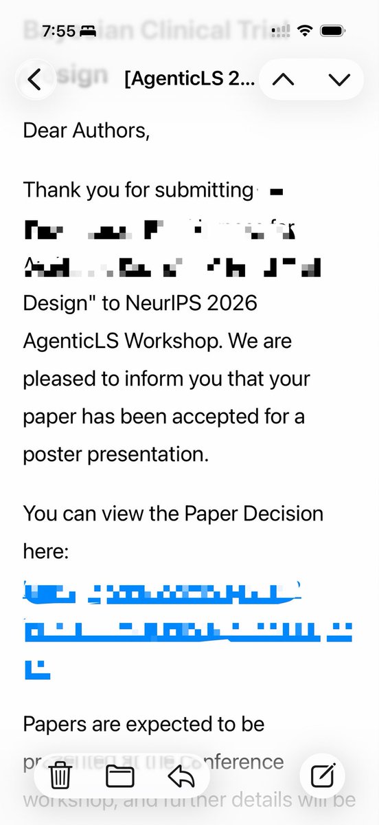BangliCao's tweet photo. Three papers got accepted by @NeurIPSConf  (agenticLS, agenticLS, AIDD) https://t.co/A08kF1400i