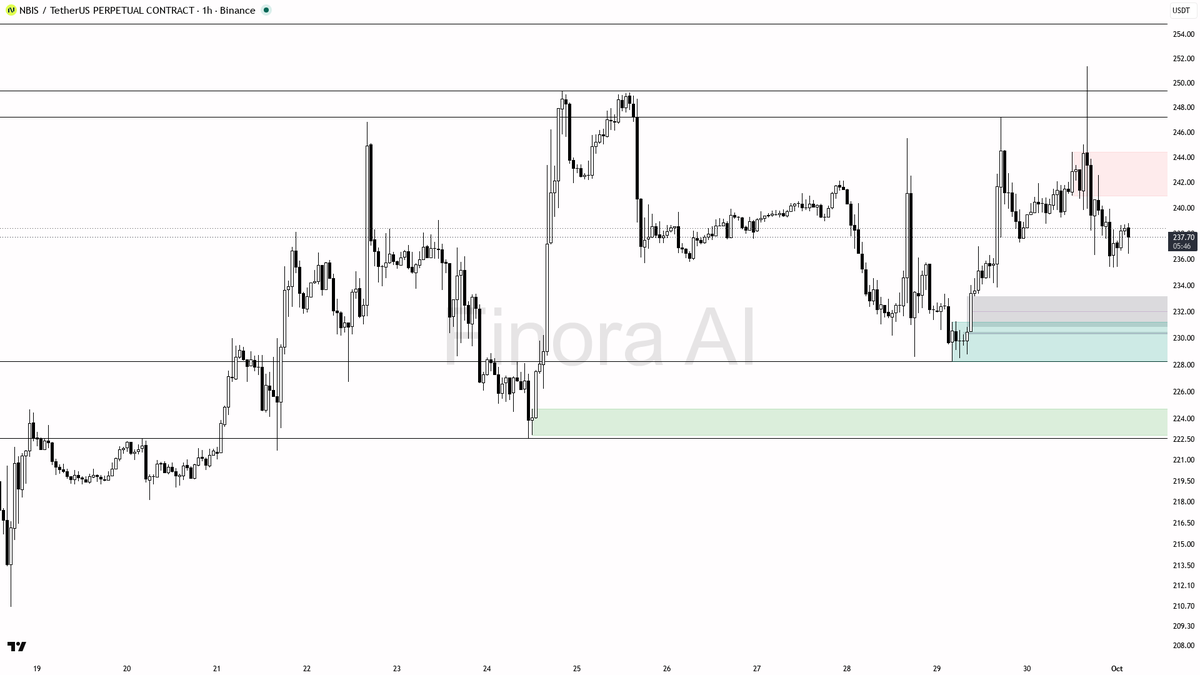 👀 $NBIS 0.61% sweep below 237.87 reads as lows grab not flip — 1h bias stays bearish 🧵👇 
 [📷](https://pbs.twimg.com/media/HTgZ93KXkAAyUpH.png) https://pbs.t