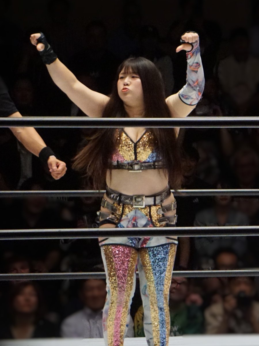 ta96_zacky's tweet photo. #STARDOM
2026.09.29 後楽園ホール

遅ればせながら葉月さんお誕生日おめでとうございます🎉
誕生日にブーイング受けて、足���まれまくる人は初めて見ました😅

#葉月
#コグマ
#古沢稀杏
#梨杏 https://t.co/NoEK1c1tBQ