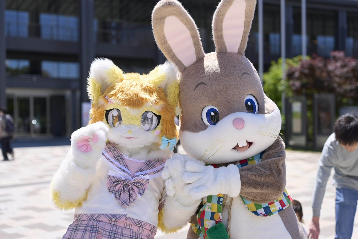 sakiL3L3's tweet photo. どんちゃんとツーショ🦊🐰
#さきちゃんかわいい　#まいにちさきちゃん
📸@sakura_craw https://t.co/vCXsSzun5c