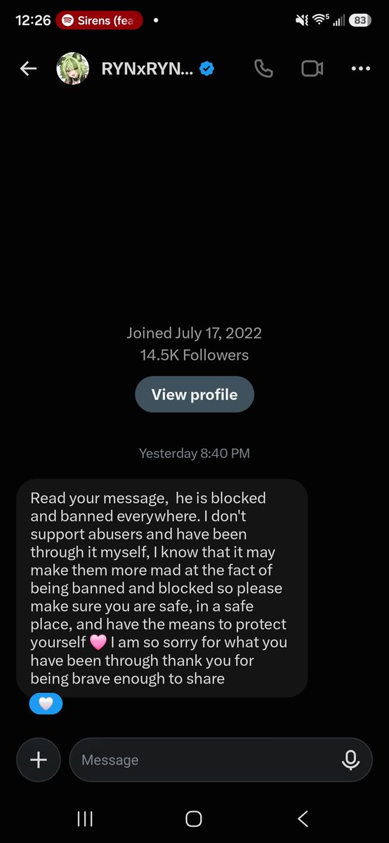 Pinkii_lockedin's tweet photo. @FluffyBunny_007 Nothing to be proud of, youre protecting a well known repeated woman abuser.. you fell into his smear campaigning when all actual evidence points to him being the real offender. Thank you please keep your community safe 🙏🏽 https://t.co/Q6LCsHV5ck