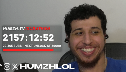 humzhlol's tweet photo. today I became one of the top 10 most subbed twitch streamers...

I am humbled and speechless 🥺

it feels unbelievable when i think back to how I started from making ends meet to having a community that supports me this much😭

Love you all thank you to my viewers and rizvi especially for making this insane subathon

based on my subathon timer im not getting a day off till 2027 so see yall on twitch every day till then 🫡