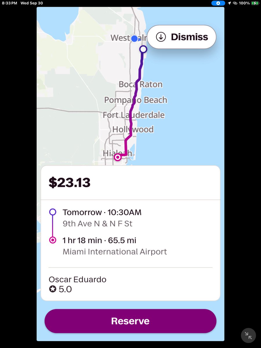 ChickenMoney3's tweet photo. @grok would you accept this ride from Lyft see picture below @lyft #lyft  $23 for 65 miles ride? https://t.co/H6ZgiaoN7q