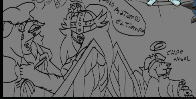 c_infinitium's tweet photo. @clovxmoon en su tiempo lo vesti de pepino de pizza tower, y a su novia de angewomon (y su hijita de angelito) https://t.co/T4U0rTbgyt