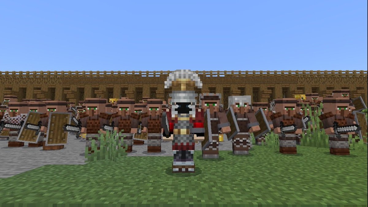 veltrocraft's tweet photo. Mi legion de aldeanos https://t.co/e0cZeiteb8