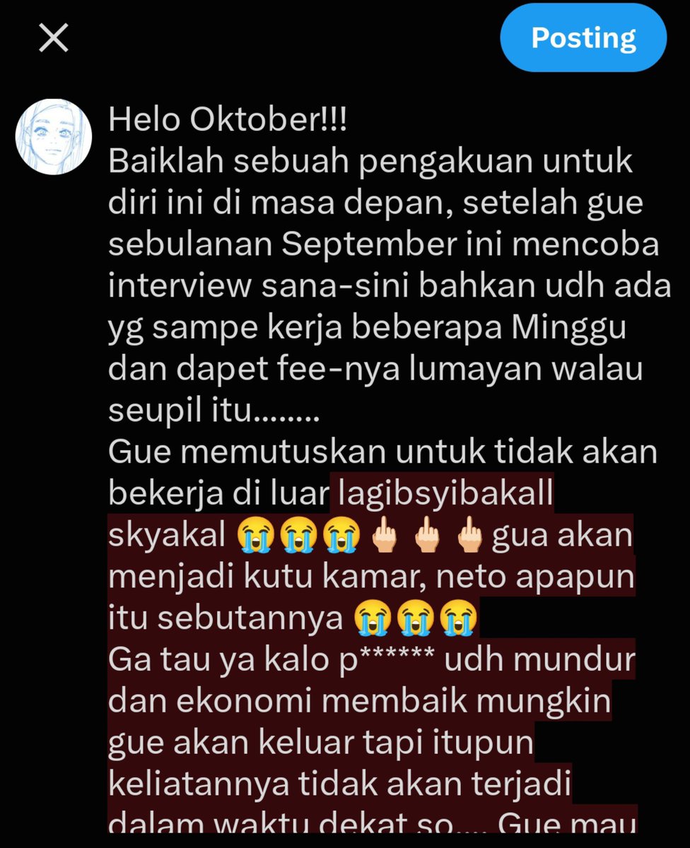 akunnya_wit's tweet photo. Gue mau ikutan Inktober tapi diganti ink-nya jadi kink mweheheheh https://t.co/jlv70AOavJ