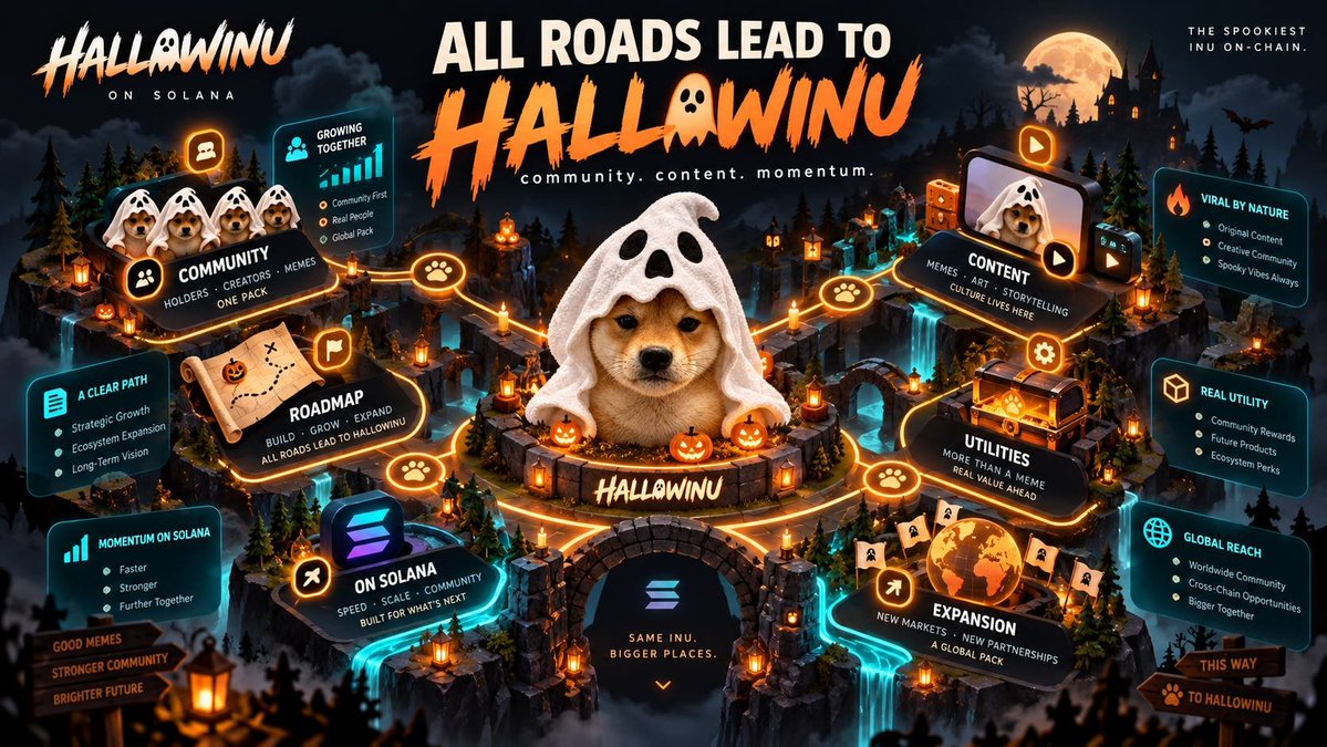 HallowinuOnSol's tweet photo. community
content
momentum

all roads lead to solana:WApCdQftZcRUNHN9S2XvmrqeRtRASE3EZxnwuNJpump 🎃

from memes to movement
from spooky vibes to bigger reach
we’re building more than a moment 👻 https://t.co/AzI196i7aI