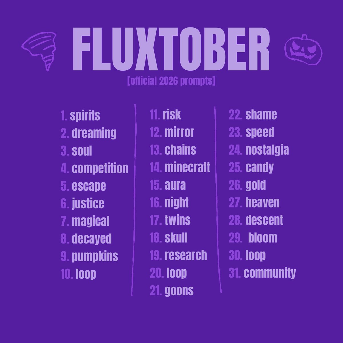 question2613's tweet photo. #fluxtober #fluxhibit #fluixon 
FLUXTOBER STARTING NOWWWWW https://t.co/B22z3qoXwH