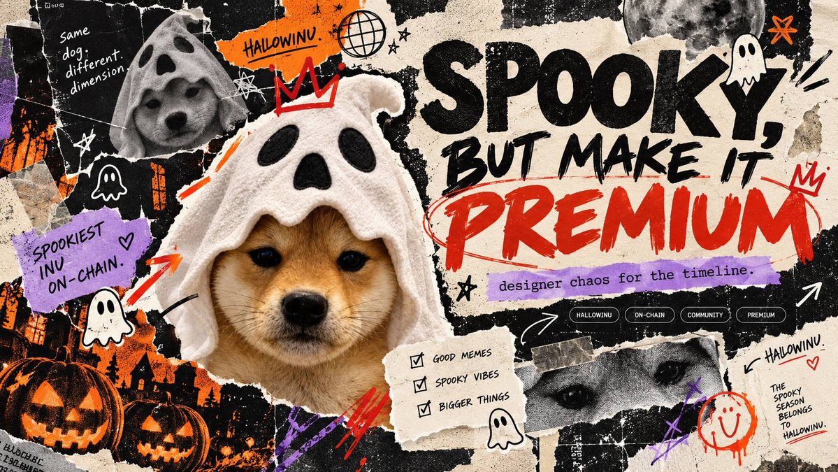 HallowinuOnSol's tweet photo. spooky
but make it premium 👻

good memes
strong community
clean identity
halloween season on-chain

solana:WApCdQftZcRUNHN9S2XvmrqeRtRASE3EZxnwuNJpump isn’t average and never will be 🎃 https://t.co/P88el52Gd7