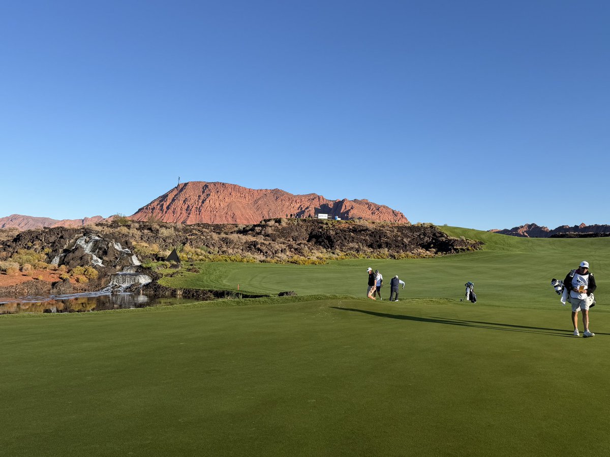 AdamSchupak's tweet photo. Black Desert Resort is something you have to see to believe. My first time as it is for Tony Finau, who said, “If you dropped me here, I would think I might be on a different planet. It’s incredibly cool.” https://t.co/KOyfLhdXTk