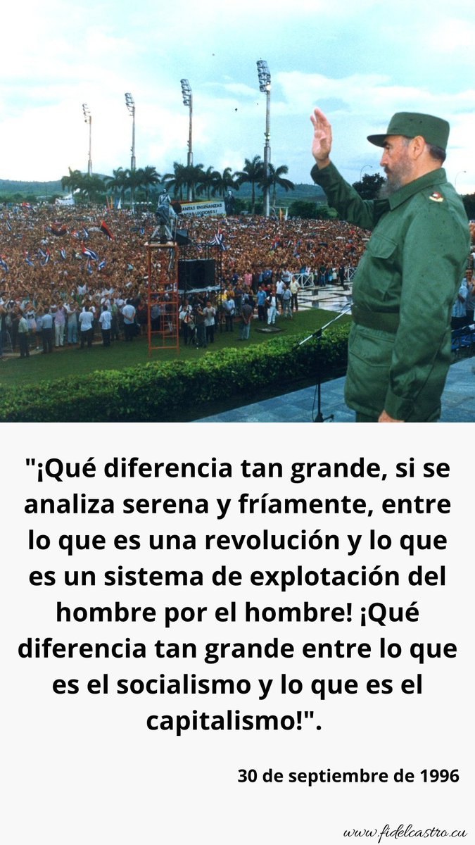 MarisolFFerrer's tweet photo. 🇨🇺 #Fidel dijo en Villa Clara en 1996, Cuán conscientes estamos o debemos estar todos de la gran página histórica que se está escribiendo, y algún día habrá que elevarle un gigantesco monumento a ese héroe insuperable que es el pueblo. #Mayabeque 
#100AñosConFidel https://t.co/SOVZAvkyZl