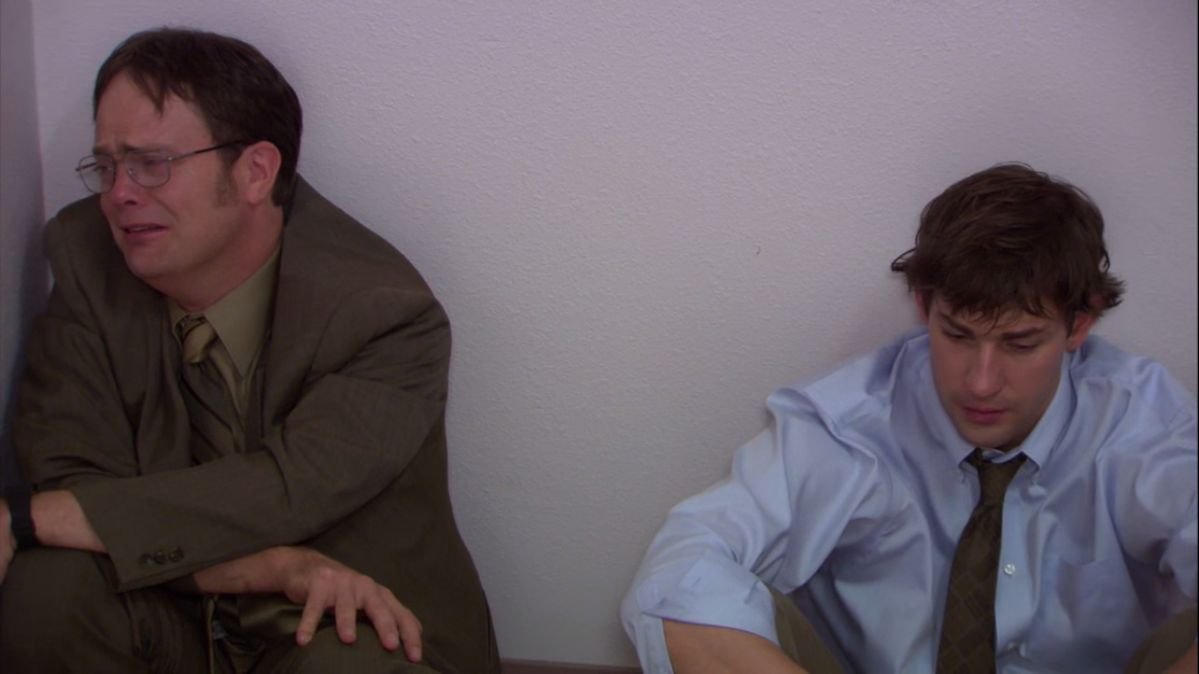 sapillopillo's tweet photo. el otro dia en el trabajo hicieron un simulacro de incendio y me lo perdí, fallé como fan de the office https://t.co/Ksk81GTLRr