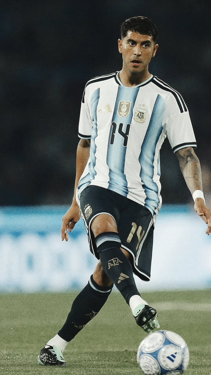 AlbicelesteTalk's tweet photo. Absolutely mesmerizing fact that Exequiel Palacios only played ONE(!!) game at the World Cup. 

What a player. https://t.co/h9yyxDcD10