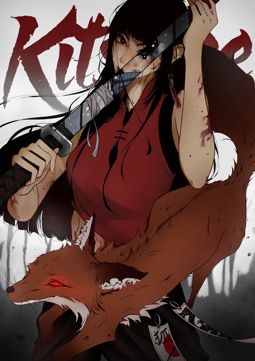 MiInChaos's tweet photo. Queria colorir essa raposa de branco e vermelho, mas no manga ela parece ser só uma raposa comum :D

#NKT https://t.co/z6JvRdl37s