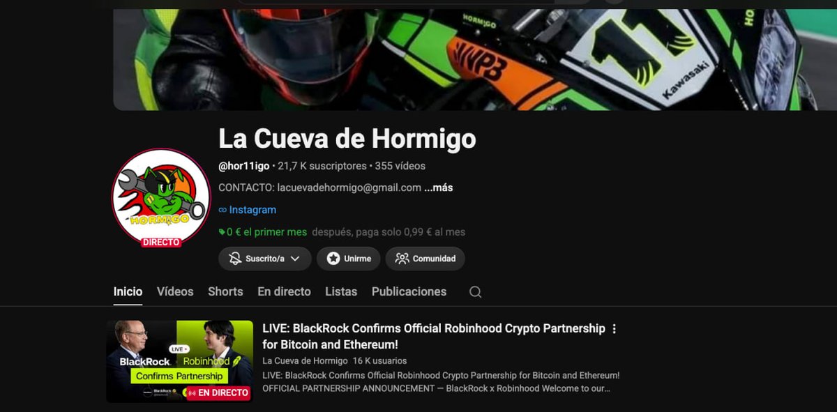 ojancano's tweet photo. @TeamYouTube @HormigoJavi @TeamYouTube  Canal hackeado mas pruebas no podemos poneros , por favor escribir DM a @HormigoJavi que es el legitimo propietario , mandarle formulario de recuperacion urgentemente. Gracias https://t.co/W0JJ3cdENh