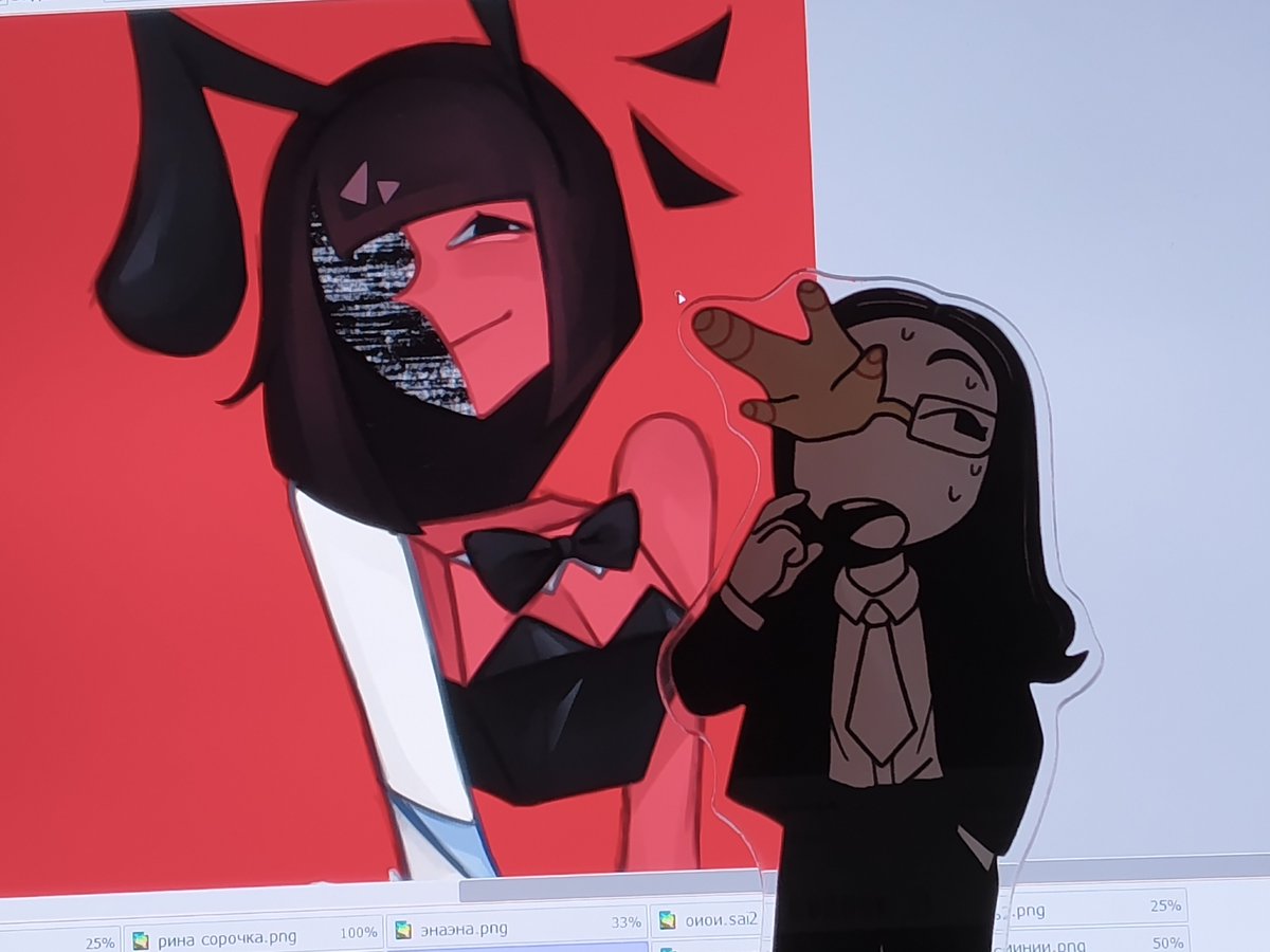 RinariMEOW9's tweet photo. she pretends not to stare, but I know (WIP) #ENA #enacoral #enadreambbq https://t.co/ZqftUaxJa2