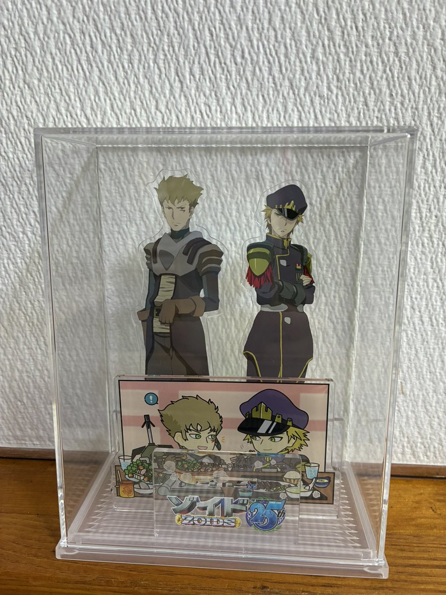 IIIIMISATOIIII's tweet photo. アクスタのケースって台座外して飾れるからアクスタ同士の距離を近づけて飾れて良いね✨ドロヘドロのアクスタも予約したからまたケース買ってこようかな。 https://t.co/Z0cQmbwrzK
