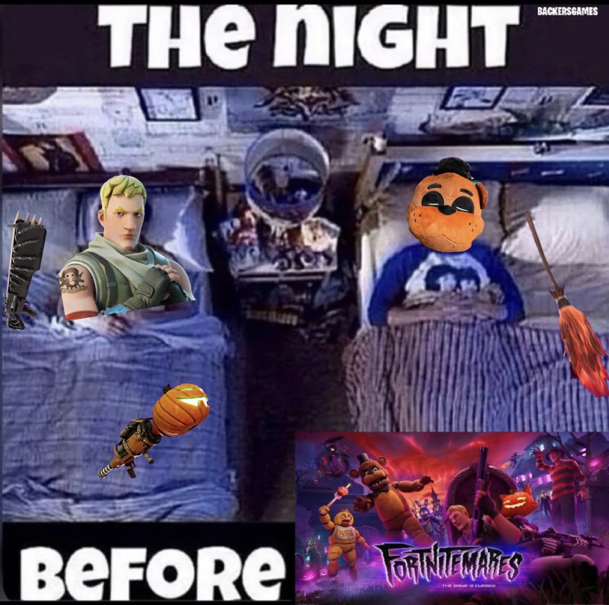 Globs_World's tweet photo. One more sleep… #fortnitemares https://t.co/RdMpDtwALX