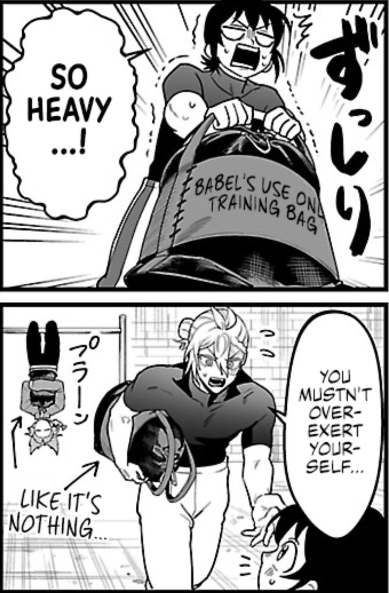 60_kiri_06's tweet photo. what's the purpose putting iruma weight like it's nothing for alice 👀 https://t.co/0MxBp0xhWU