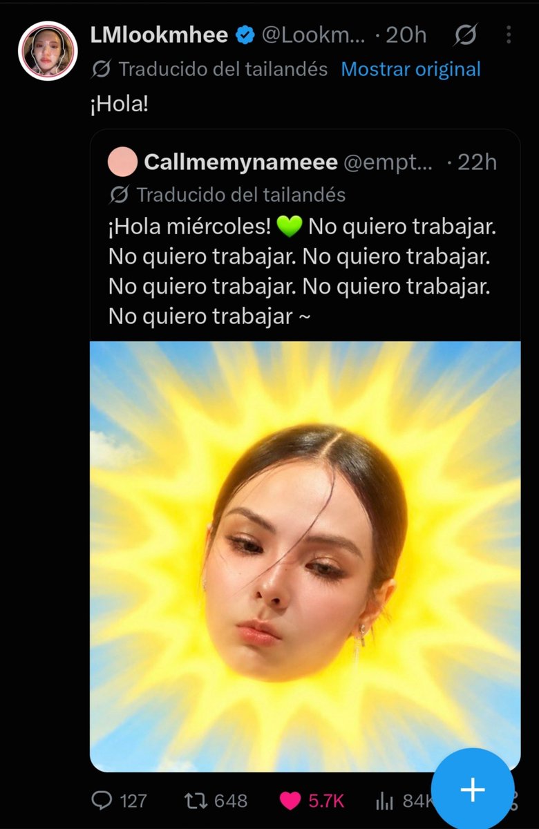 prfcttc's tweet photo. Lei hola y casi le pongo tu nariz contra mis bolas y me di cuenta que era lookmhee JQJSJAJA😭😭 https://t.co/psN8BmXBzr