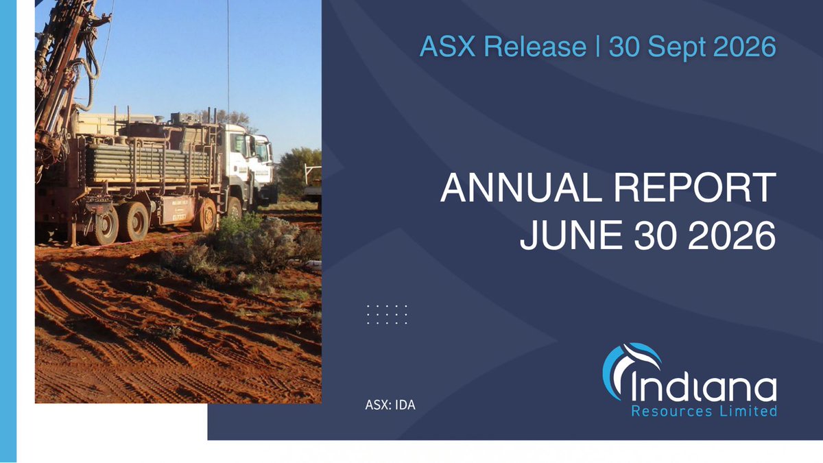 IndianaResource's tweet photo. Indiana Resources' Annual Report highlights gold exploration at Central Gawler, with the Minos gold structure extended to 380m below surface across a 650m strike, remaining open along strike and at depth.

https://t.co/lRsAhUDGOi

$IDA #AnnualReport #Gold #ASX https://t.co/DGAkOtrAJU