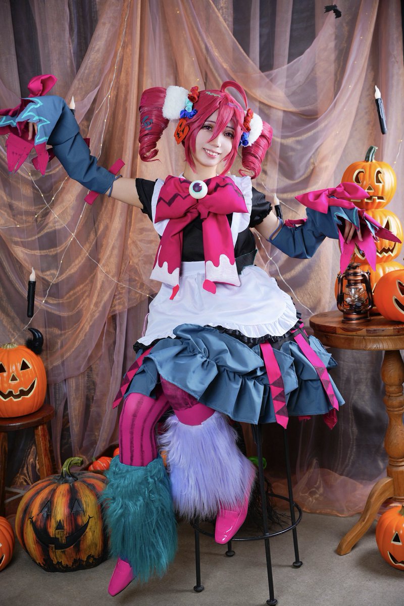 haninon12301's tweet photo. 10月と言えば…テトの日とハロウィンですねっ🎃👻🍭🦇！！！

📸(@catcher_mgrn ) https://t.co/V3EUiexRCC