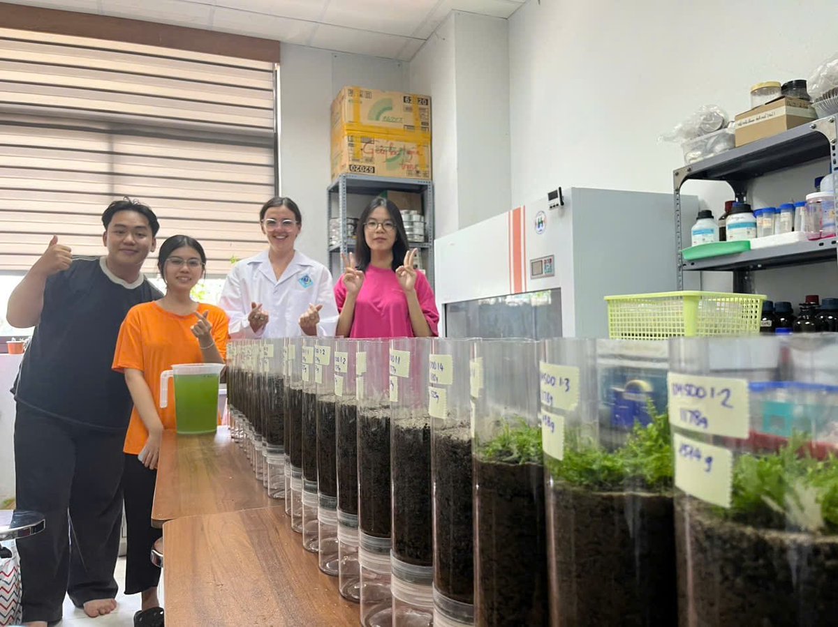 CrawfordFund's tweet photo. 2026 Crawford Fund for Food Security Student Awardee Natalie Mullins from @CharlesSturtUni @Gulbali_Inst is testing how organic amendments can improve soil health and rice-farming resilience in Vietnam’s Mekong Delta with Can Tho University. 🌾 🇻🇳

#NextGenAg4D https://t.co/2WLFBHyPBM