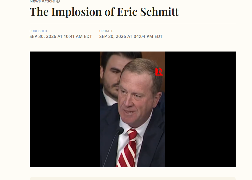 sinjyn007's tweet photo. @Eric_Schmitt what a complete dumb fuck! Resign your stupid ass. What a buffoon. #IMPEACHERICSCHMITT https://t.co/WlXGn17Yr3