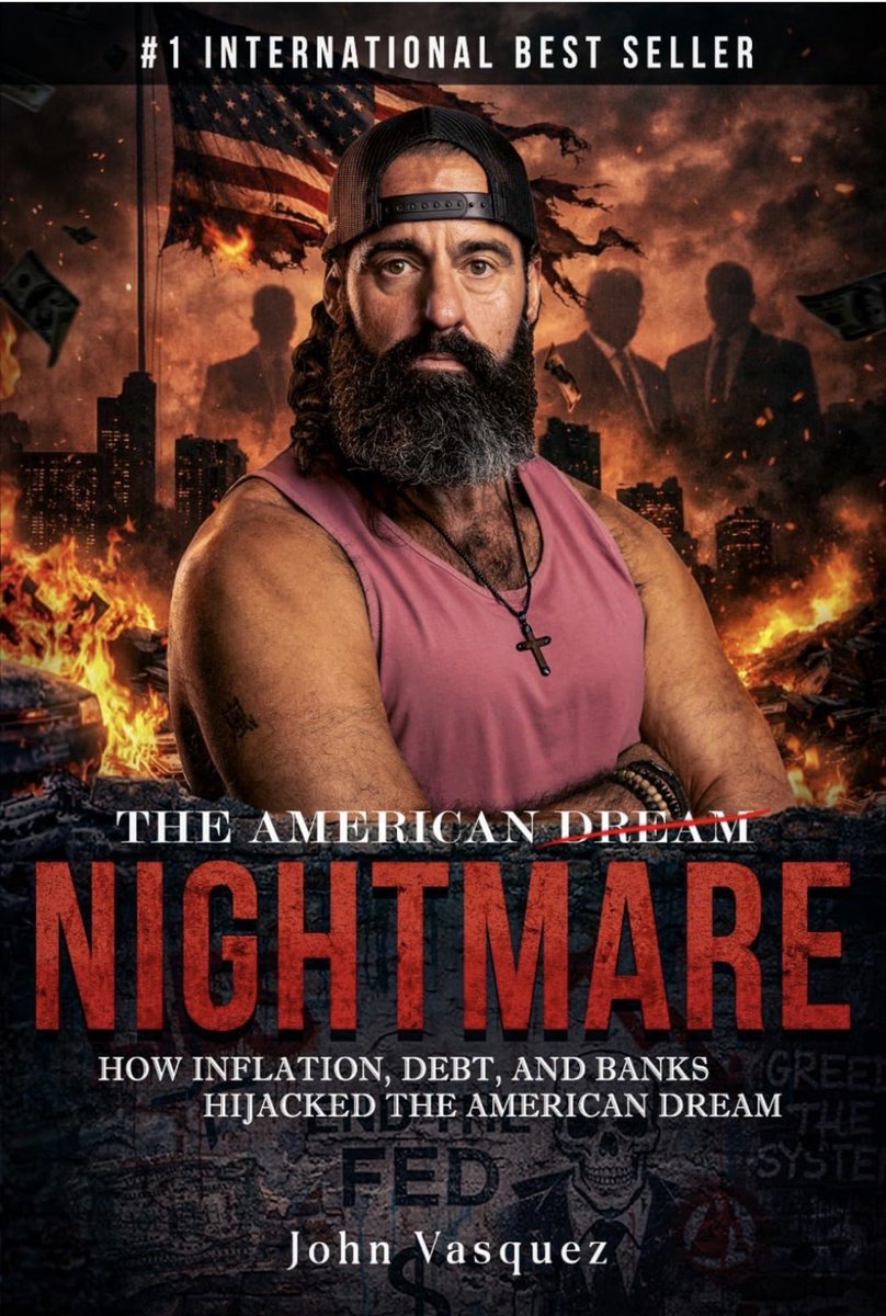 cryptojvWarrior's tweet photo. 10,000 copies sold. 150 Five Star Reviews. 

Because people know something is wrong.

The middle class is being squeezed.
Debt is exploding. Inflation is destroying purchasing power. And the old financial playbook is dead.

The American Nightmare explains what’s happening . https://t.co/okWqqj3hHH