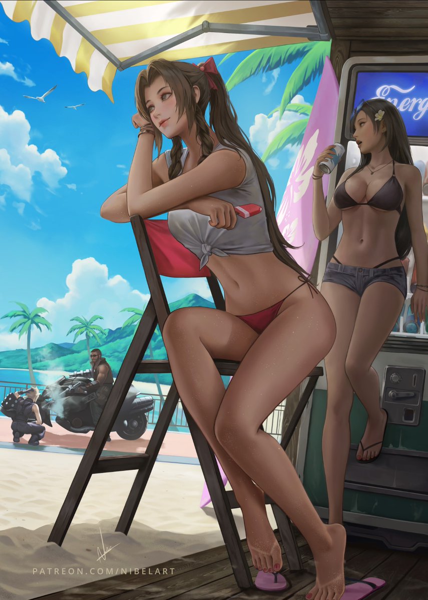 VideoArtGame's tweet photo. Fan art | Final Fantasy VII - Beach Party

Artist: @nibelart https://t.co/M1rjvQC869