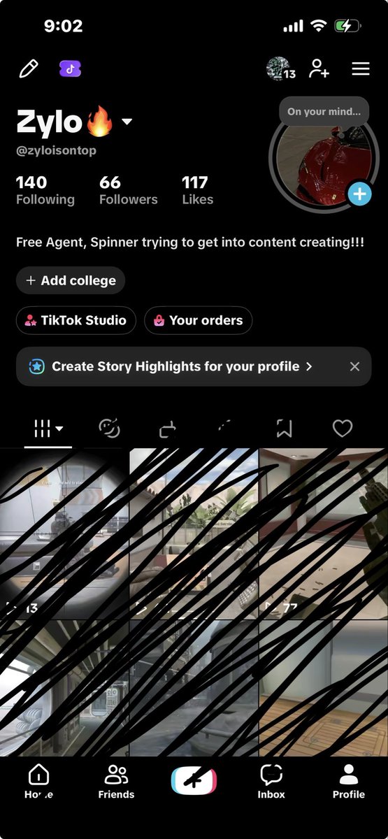 ZyloIsOnTop's tweet photo. Everyone go follow the tiktok just posted like 4-5 more videos hopefully gonna get someone to edit me a montage? 👀👀 It would have to be free with a shout out for now until I get some extra bread…. But go follow the tiktok https://t.co/cp3TLoFuvF