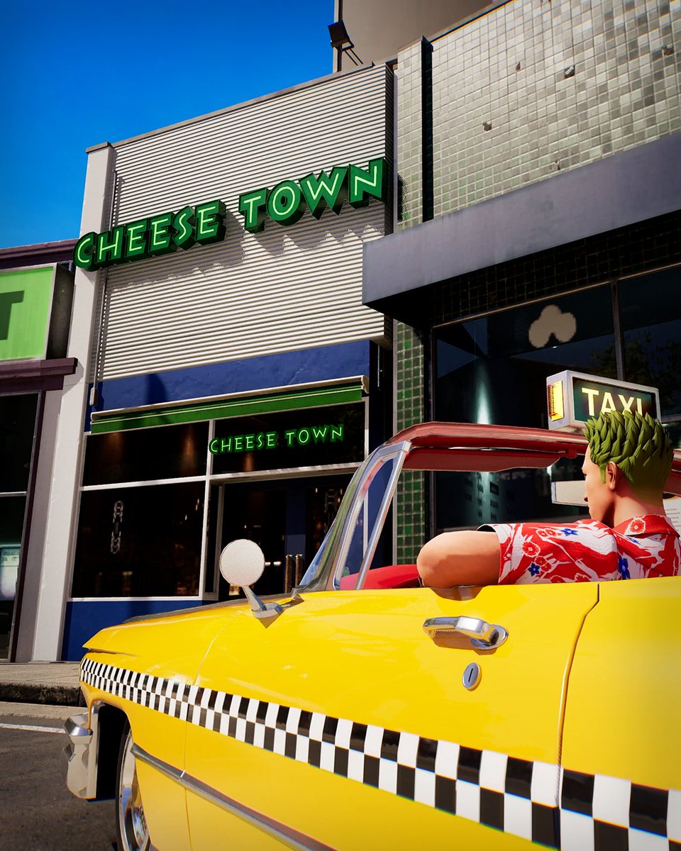 crazytaxi's tweet photo. I went to Cheese Town and everyone knew you https://t.co/Ds3eaInWwL