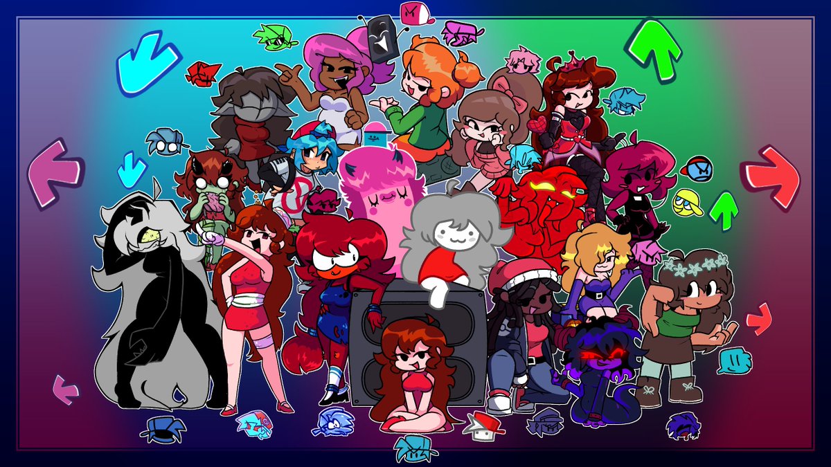 HeroStar_'s tweet photo. Man, Girlfriend from hit game Friday Night Funkin' is so cool https://t.co/NUiADBMxhw