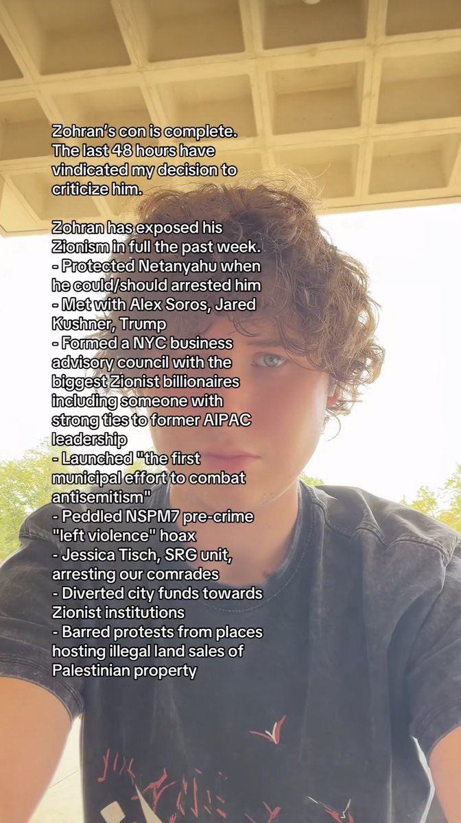 mistergeezy's tweet photo. Zohran Mamdani has lost an acolyte. https://t.co/1Qnm3szaIT