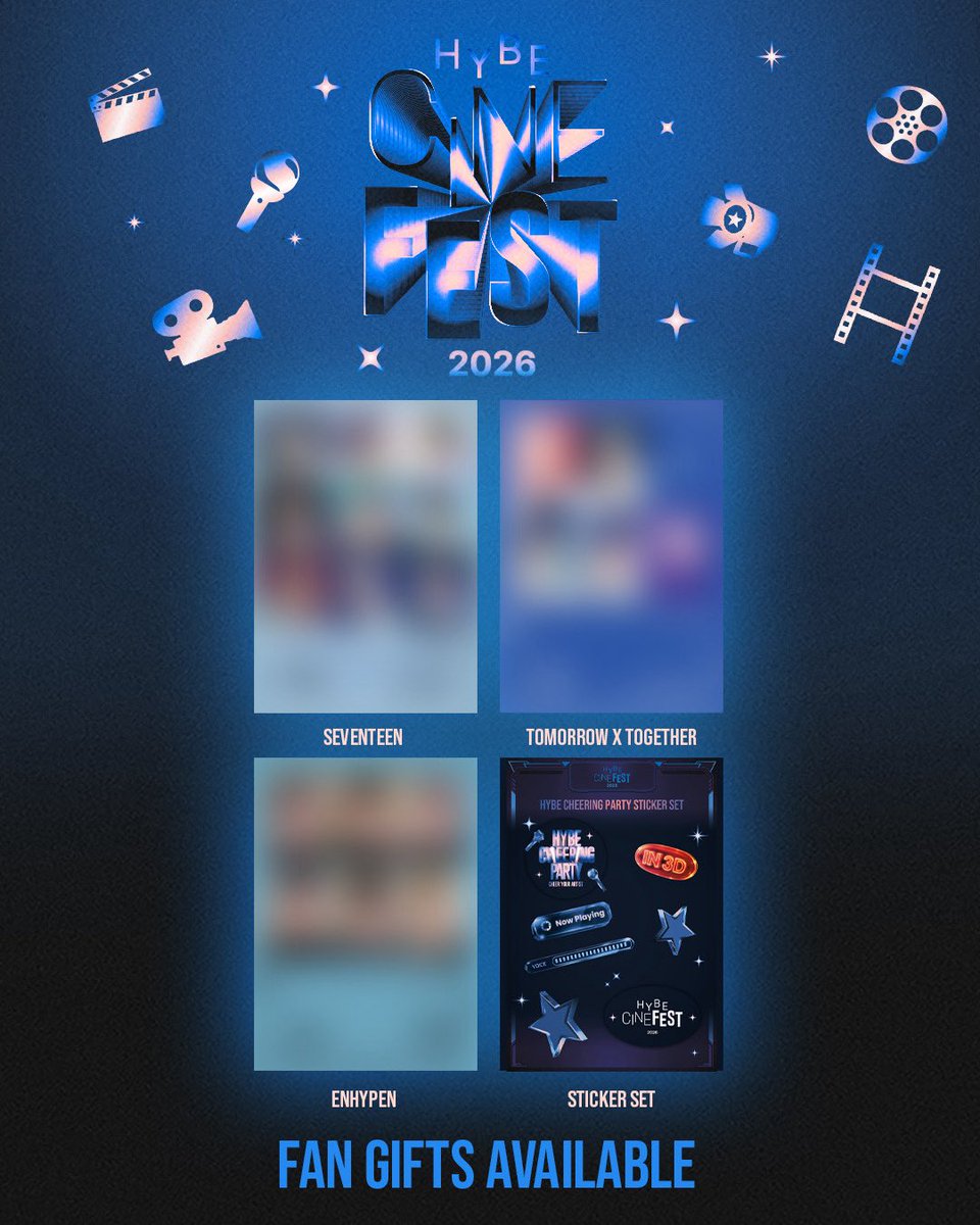 GSCinemas's tweet photo. Ready to cheer with us at HYBE CINE FEST 2026?🎬🇲🇾

Get a special postcard when you purchase a movie ticket for:

🎤 SEVENTEEN WORLD TOUR ‘NEW_’
🎤 TOMORROW X TOGETHER WORLD TOUR ‘ACT: TOMORROW’
🎤 ENHYPEN WORLD TOUR ‘BLOOD SAGA’
🎤 (3D) HYBE CHEERING PARTY

at selected GSC locations starting 24 October 2026! 🎶💜

Limited stocks available on a first come, first served basis. Hurry up & get your tickets now! 😍

Participating locations: 
Kuala Lumpur – GSC Midvalley Megamall
Kuala Lumpur – GSC LaLaport BBCC
Kuala Lumpur – GSC MyTown
Petaling Jaya – GSC 1 Utama (New Wing)
Putrajaya – GSC IOI City Mall (West)
Putrajaya – GSC IOI City Mall 2 (East)
Penang – GSC Gurney Plaza
Penang – GSC Sunway Carnival
Alor Setar – GSC Aman Central
Ipoh – GSC Ipoh Parade Mall
Johor Bahru – GSC Paradigm Mall
Kuantan – GSC Kuantan City Mall
Melaka – GSC AEON Bandaraya Melaka

#HYBECINEFEST2026 #HYBECINEFEST #GSCExclusive #ConcertsAtGSC #Malaysia