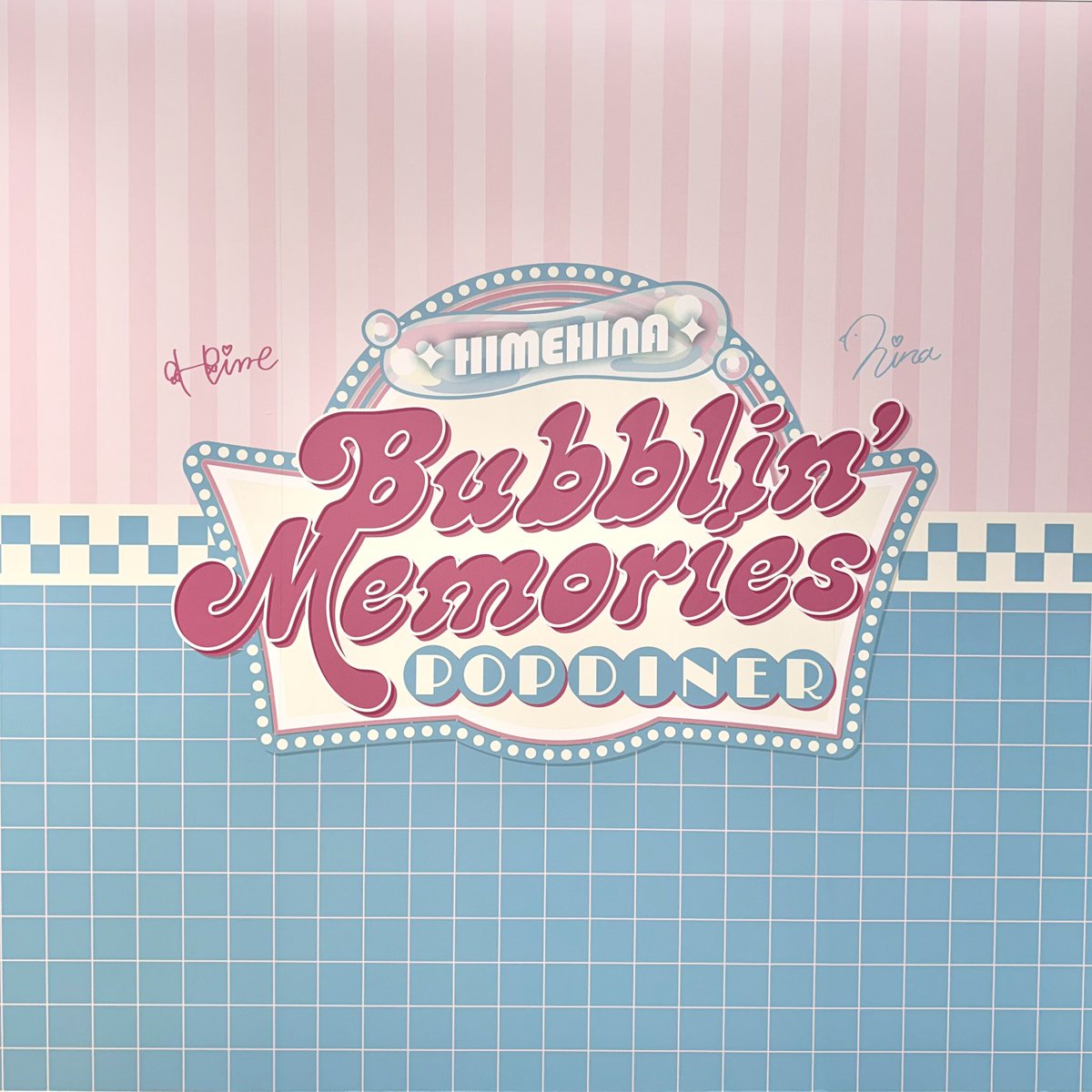 SHIBUYA109NET's tweet photo. ／
.*･ﾟ🩷HIMEHINA Bubblin' Memories 
                                   POP DINER OPEN🩵.*･ﾟ
＼

田中ヒメと鈴木ヒナによるバーチャルアーティストユニット「HIMEHINA」のコラボカフェがSHIBUYA109渋谷店に今日からオープン📣⋆˙⟡

「HIMEHINA WORLD Tour 2026」の巡回都市をモチーフにしたフードやドリンクのほか、しゅがおさん描き下ろしの限定イラストを使用した各種コラボグッズが販売されるよ🎶𓂃◌𓈒𓐍

さらに.ᐟ.ᐟ
3,000円(税込)お買い上げごとに、
クリアカードが1枚ランダムでもらえちゃう➰💫

ぜひチェックしてみてね🪄⋆˙⟡

📍 SHIBUYA109渋谷店 8F
🗓 10/1(木)〜10/19(月)

@HimeTanaka_HH
@HinaSuzuki_HH